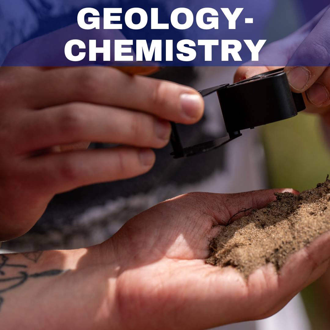 person examining sand